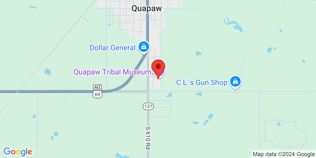 Map of Quapaw Tribal Library