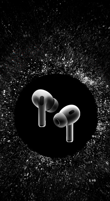 AirPods Pro ล่องลอยอยู่ในอวกาศ