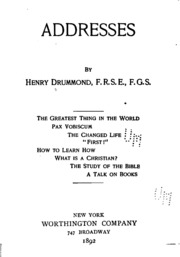 Cover of edition addresses01drumgoog