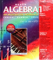 Cover of edition algebra1integrat00lars