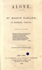 Cover of edition alonehar00harliala