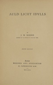 Cover of edition auldlichtidylls00barr_1