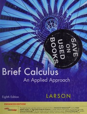 Cover of edition briefcalculusapp0000lars_r3a1