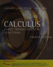 Cover of edition calculusearlytra0000lars_o5g8