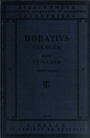 Cover of edition carminah00horauoft