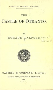 Cover of edition castleofotranto00walpuoft