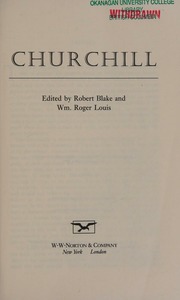 Cover of edition churchill0000unse