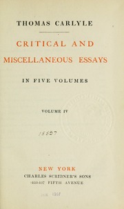 Cover of edition criticalmiscella04carl