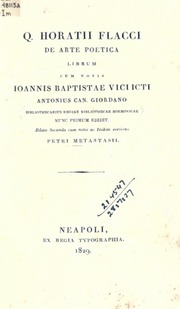 Cover of edition deartepoeticalib00horauoft