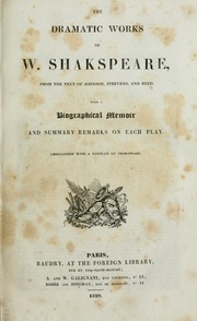 Cover of edition dramaticworksof00shak