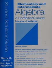 Cover of edition elementaryinterm0000lars_h1q5