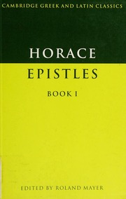 Cover of edition epistles0000hora