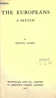 Cover of edition europeanssketch00jameuoft