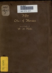 Cover of edition fiftyodesofhorac00horarich