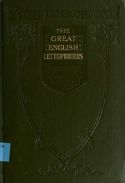 Cover of edition greatenglishlett01dawsiala