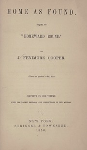 Cover of edition homeasfoundseque00coop_0