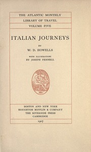 Cover of edition italianjourneys00howeiala