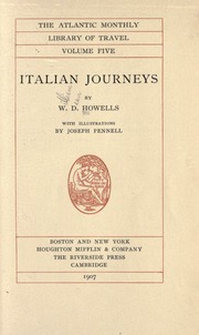 Cover of edition italianjourneysh00howeiala