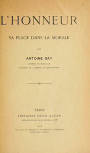 Cover of edition lhonneursaplaced00gayauoft