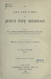 Cover of edition lifetimesofjesus01ederuoft