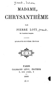 Cover of edition madamechrysanth00lotigoog