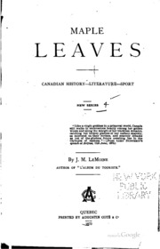 Cover of edition mapleleaves00unkngoog