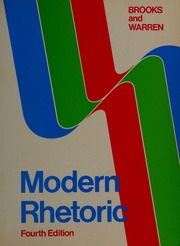 Cover of edition modernrhetoric0000broo_d5f9