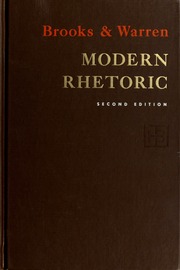 Cover of edition modernrhetoric00broo