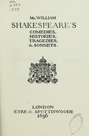 Cover of edition mrwilliamshakesp00shak