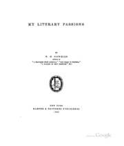 Cover of edition myliterarypassi00howegoog