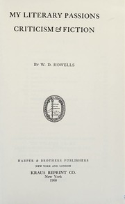 Cover of edition myliterarypassio0000howe