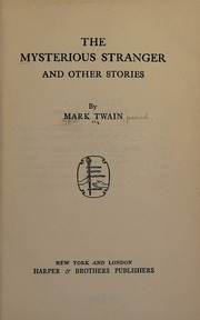 Cover of edition mysteriousstrang0000twai