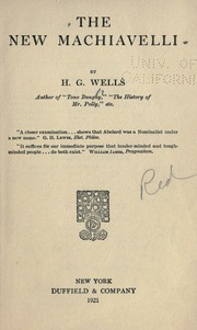 Cover of edition newmachiavelli00wellrich