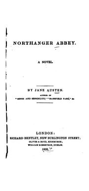 Cover of edition northangerabbey00austgoog