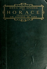 Cover of edition odesepodestransl00horauoft