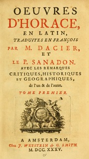 Cover of edition oeuvresdhoraceen01hora