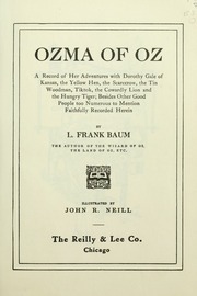 Cover of edition ozmaofozrecordof1907baum