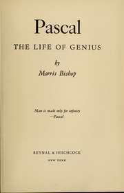 Cover of edition pascallifeofgeni00bish