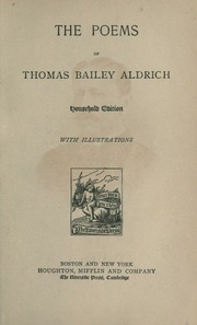 Cover of edition poemshouseholded00aldruoft