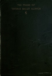 Cover of edition poemsofthomasb00aldriala