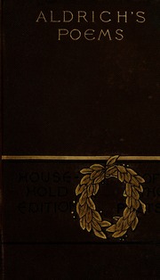 Cover of edition poemsofthomasbai00aldr