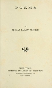 Cover of edition poemstho00aldr