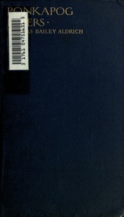 Cover of edition ponkapogpapers00aldruoft