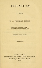 Cover of edition precautionnovel00coop