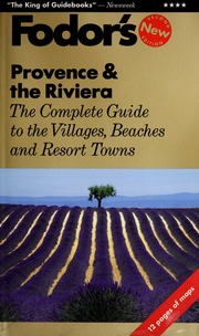 Cover of edition provenceriviera00fodo_0