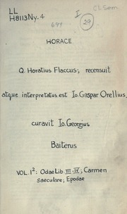 Cover of edition qhoratiusflaccus12horauoft