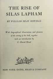 Cover of edition riseofsilaslapha0000howe_j6i4