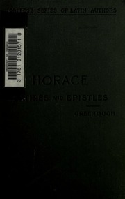 Cover of edition satiresepistlese00horauoft