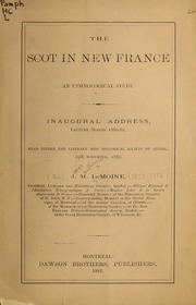 Cover of edition scotinnewfrancee00lemo