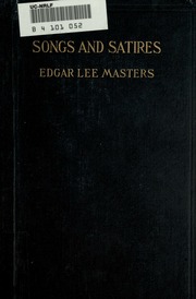 Cover of edition songssatires00edgarich